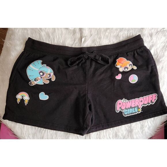 NWOT Cartoon Network the Powerpuff Girls XXL (19) black shorts - Picture 1 of 8